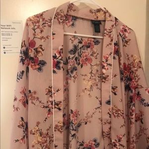 Pink Floral Kimono